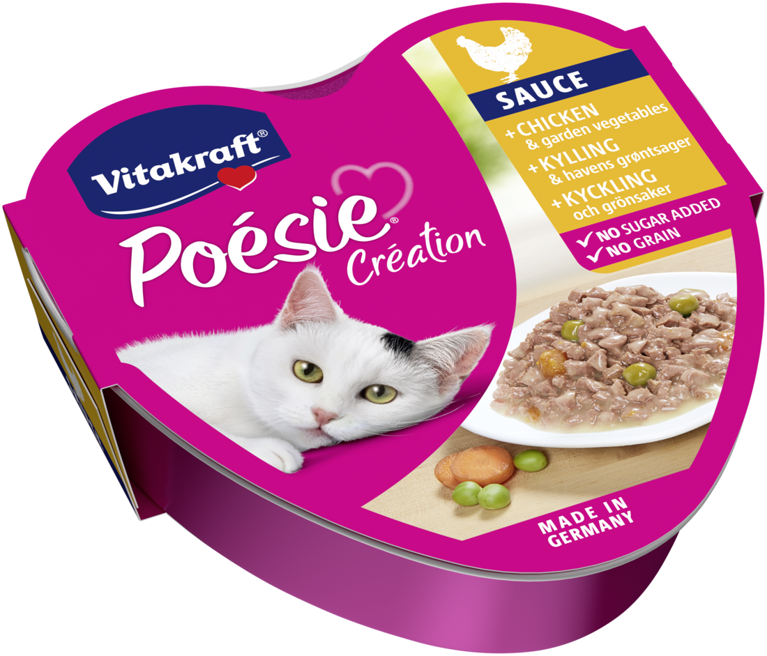 VITAKRAFT POESIE CHICKEN AND GARDEN VEGETABLES SAUCE