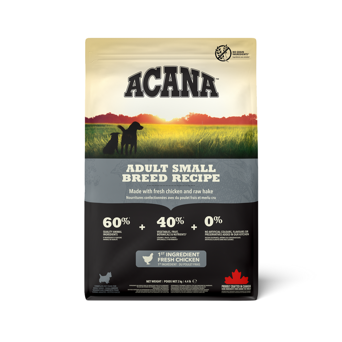 ACANA ADULT SMALL BREED CHICKEN AND RAW HAKE