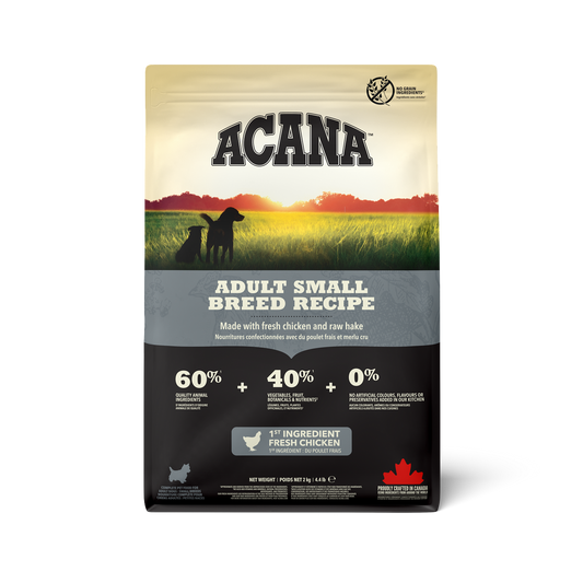 ACANA ADULT SMALL BREED CHICKEN AND RAW HAKE