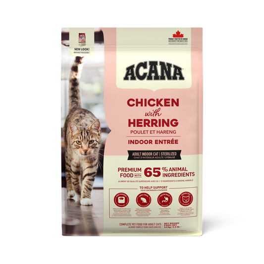ACANA INDOOR ENTREE ADULT CHICKEN AND HERRING 1.8KG