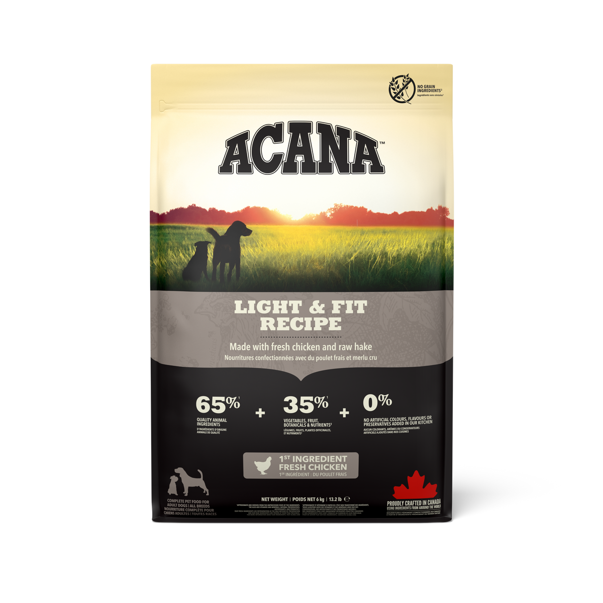 ACANA LIGHT & FIT CHICKEN AND RAW HAKE 6KG