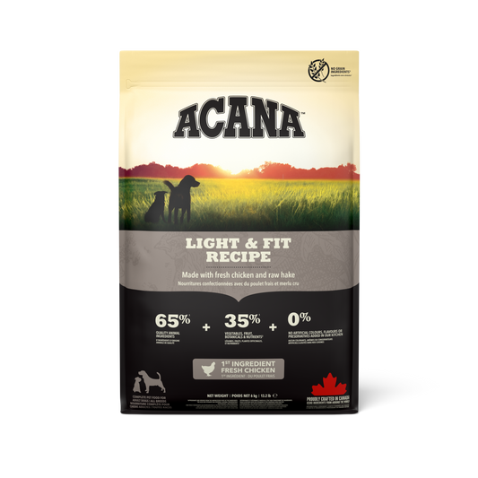 ACANA LIGHT & FIT CHICKEN AND RAW HAKE 6KG