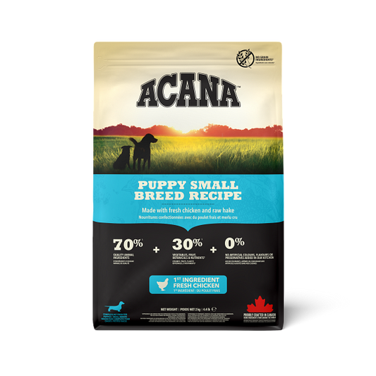 ACANA PUPPY SMALL BREED CHICKEN AND RAW HAKE