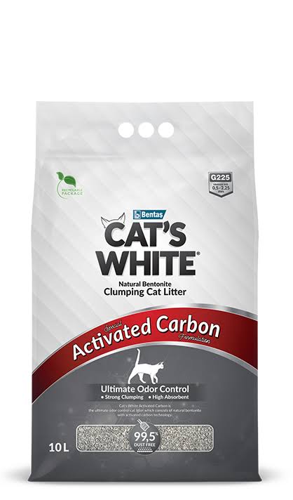 CAT'S WHITE ACTIVATED CARBON CLUMPING CAT LITTER