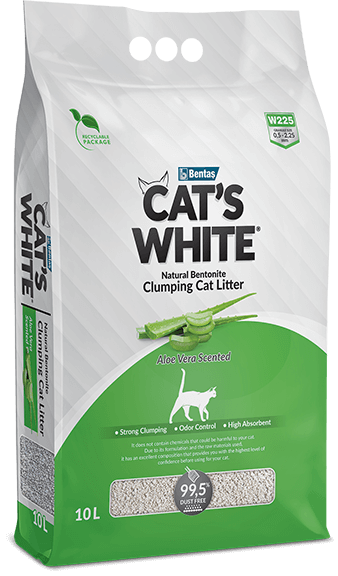 CAT'S WHITE ALOE VERA CLUMPING CAT LITTER