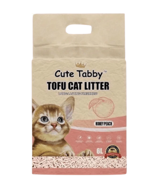 CUTE TABBY TOFU CAT LITTER HONEY PEACH