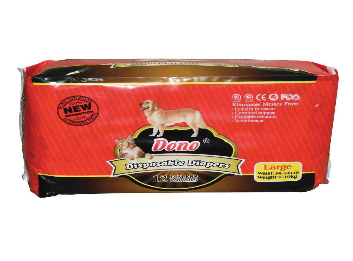 DONO FEMALE DISPOSABLE DIAPERS LARGE