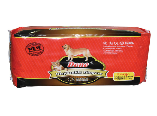 DONO FEMALE DISPOSABLE DIAPERS LARGE