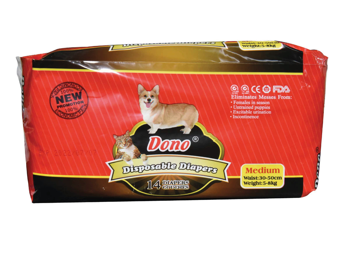 DONO FEMALE DISPOSABLE DIAPERS MEDIUM