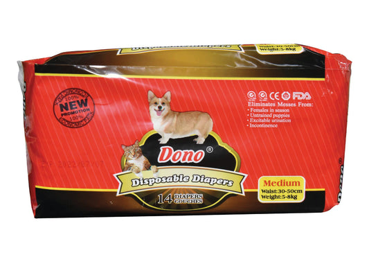 DONO FEMALE DISPOSABLE DIAPERS MEDIUM