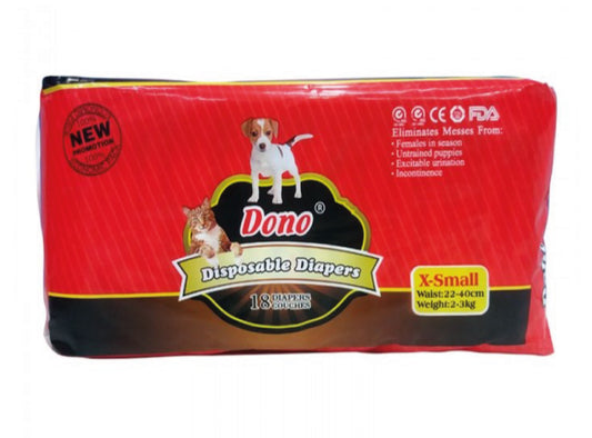 DONO FEMALE DISPOSABLE DIAPERS XSMALL