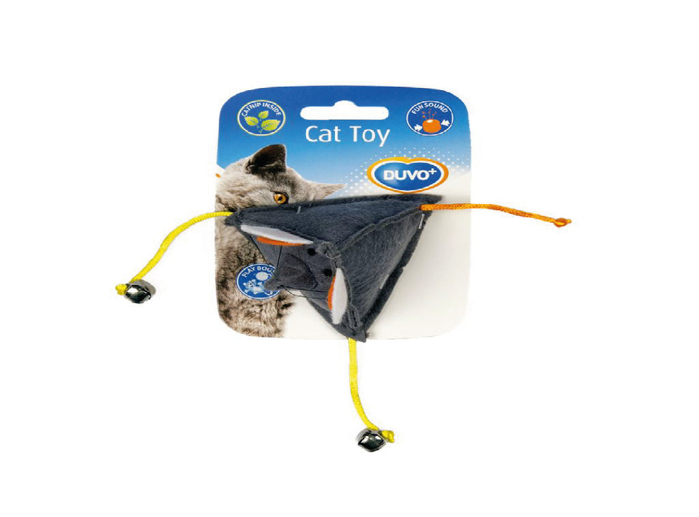DUVO CATNIP MOUSE FELT GREY