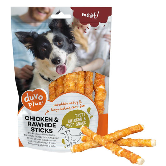 DUVO CHICKEN RAWHIDE STICKS