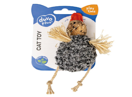 DUVO DUCK TOY WITH CRACKLING GREY