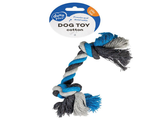 DUVO KNOTTED ROBE BLUE GREY 35CM