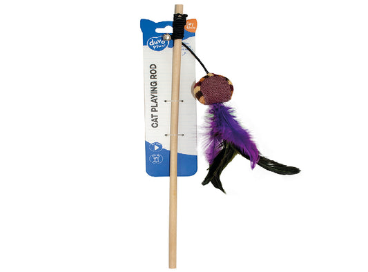 DUVO PLAYING ROD FEATHER BALL