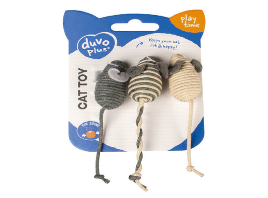 DUVO SMALL MICE ROPE 3PCS