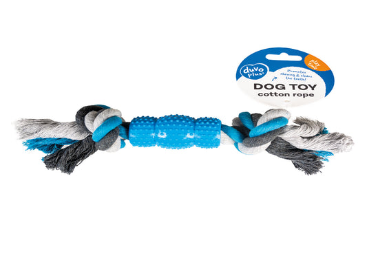 DUVO TUG COTTON 2 KNOTS RUBBER 23CM