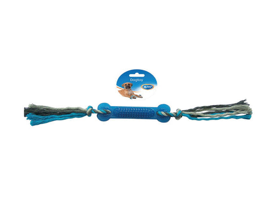 DUVO TUG COTTON 2 KNOTS RUBBER 45CM