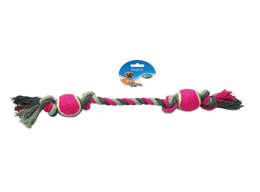 DUVO TUG COTTON 4 KNOTS TENNIS BALL 2X50CM