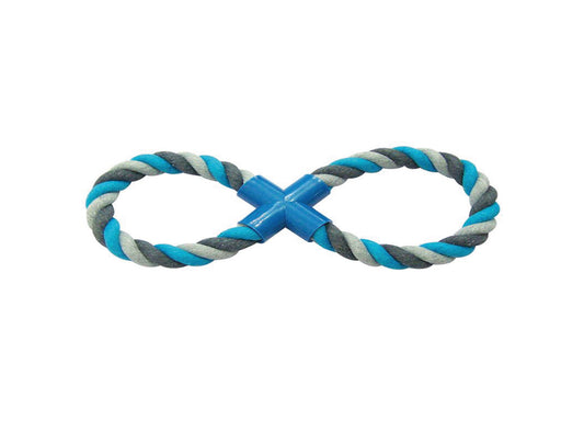 DUVO TUG KNOTTED COTTON 8-PULL RING 33CM