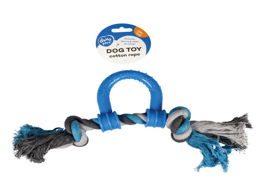 DUVO TUG KNOTTED COTTON PULL RING 30CM
