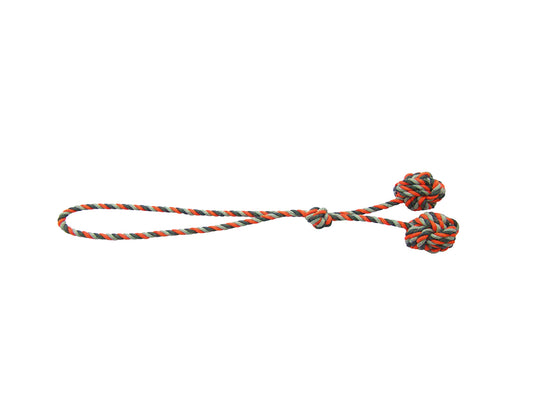 DUVO TUG KNOTTED DUMMY BALL 2X42CM