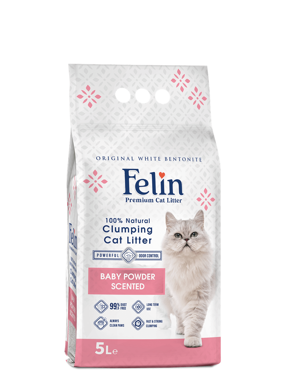 FELIN BABYPOWDER CLUMPING CAT LITTER