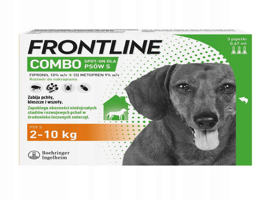FRONTLINE COMBO DOG 2-10KG 1 PIPETTE