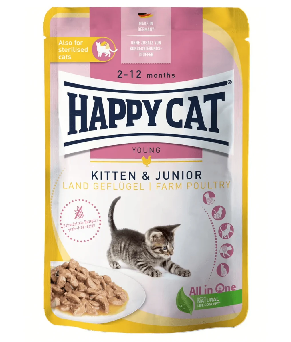 HAPPY CAT KITTEN CHICKEN GRAVY