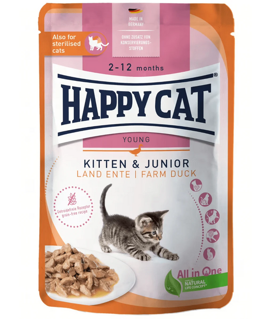 HAPPY CAT KITTEN DUCK GRAVY