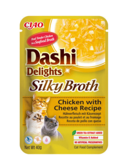 INABA DASHI DELIGHTS SILKY BROTH CHICKEN AND CHEESE