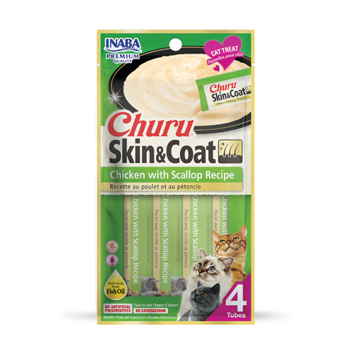 INABA CHURU CHICKEN SCALLOP SKIN AND COAT