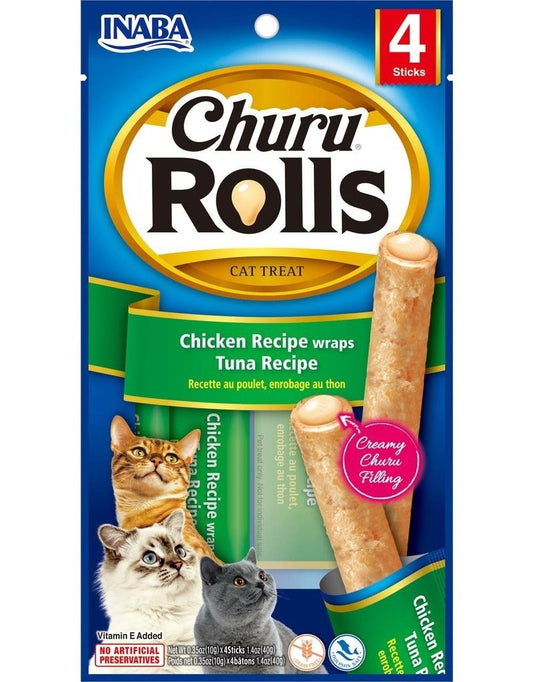 INABA CHURU ROLLS CHICKEN AND TUNA