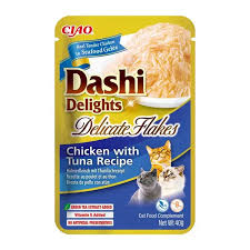 INABA DASHI DELIGHTS DELICATE FLAKES CHICKEN AND TUNA 40G