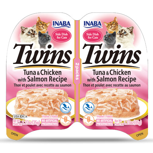 INABA TWINS CHICKEN TUNA AND SALMON 35GX2