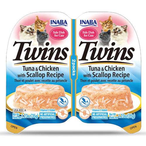 INABA TWINS CHICKEN TUNA AND SCALLOP 35GX2