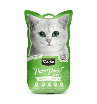 Kit Cat PurrPureePlus+ CollagenCare (Chiken)