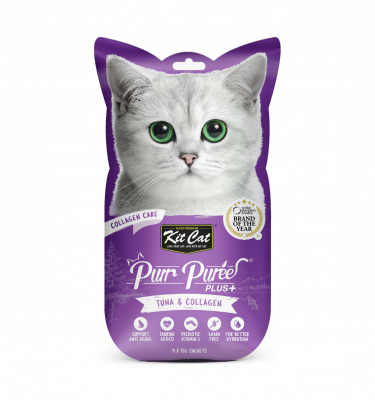 Kit Cat PurrPureePlus+ CollagenCare (Tuna)