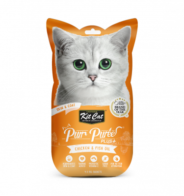 Kit Cat PurrPureePlus+ Skin & Coat (Chicken)