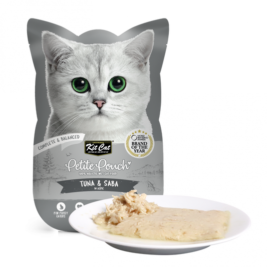 Kit Cat Adult Tuna And Saba Petite Pouch