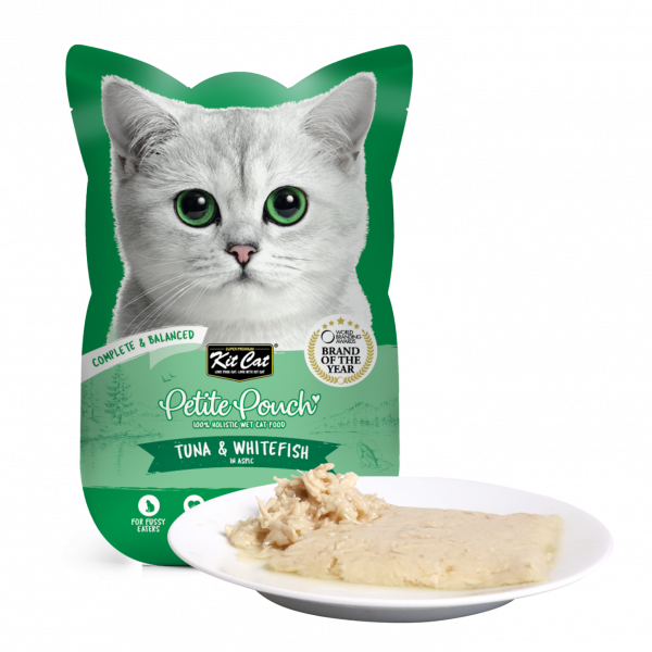 Kit Cat Adult Tuna And White Fish  Petite Pouch