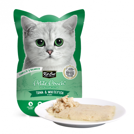 Kit Cat Adult Tuna And White Fish  Petite Pouch