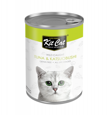 Kit Cat Atlantic Tuna with Katsuobushi  All Life Stage