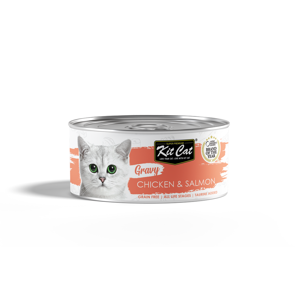 Kit Cat Chicken And Salmon Gravy Series