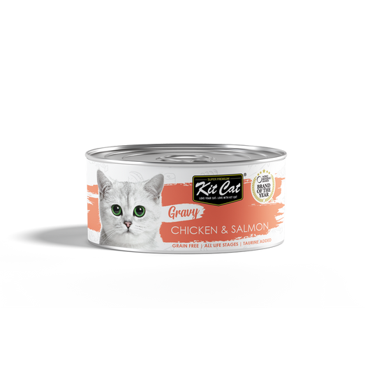 Kit Cat Chicken And Salmon Gravy Series