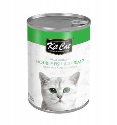 Kit Cat Double Fish With Shrimp  All Life Stage
