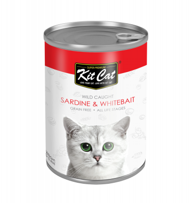 Kit Cat Pacific Sardine With Fresh Whitebait  All Life Stage