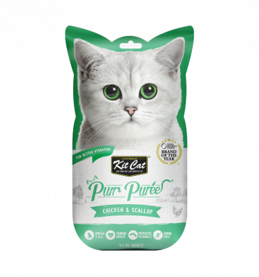 Kit Cat Purr Puree Chicken & Scallop VALUE PACK