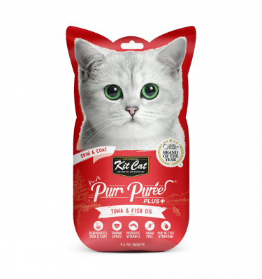 Kit Cat Purr Puree Plus+ Skin & Coat (Tuna)